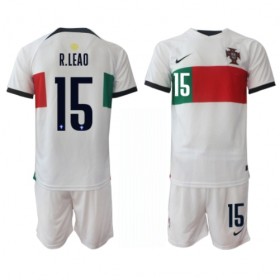 Camisola Portugal Rafael Leao 15 Criança 2º Equipamento Mundial 2022 Manga Curta